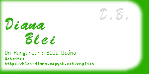 diana blei business card